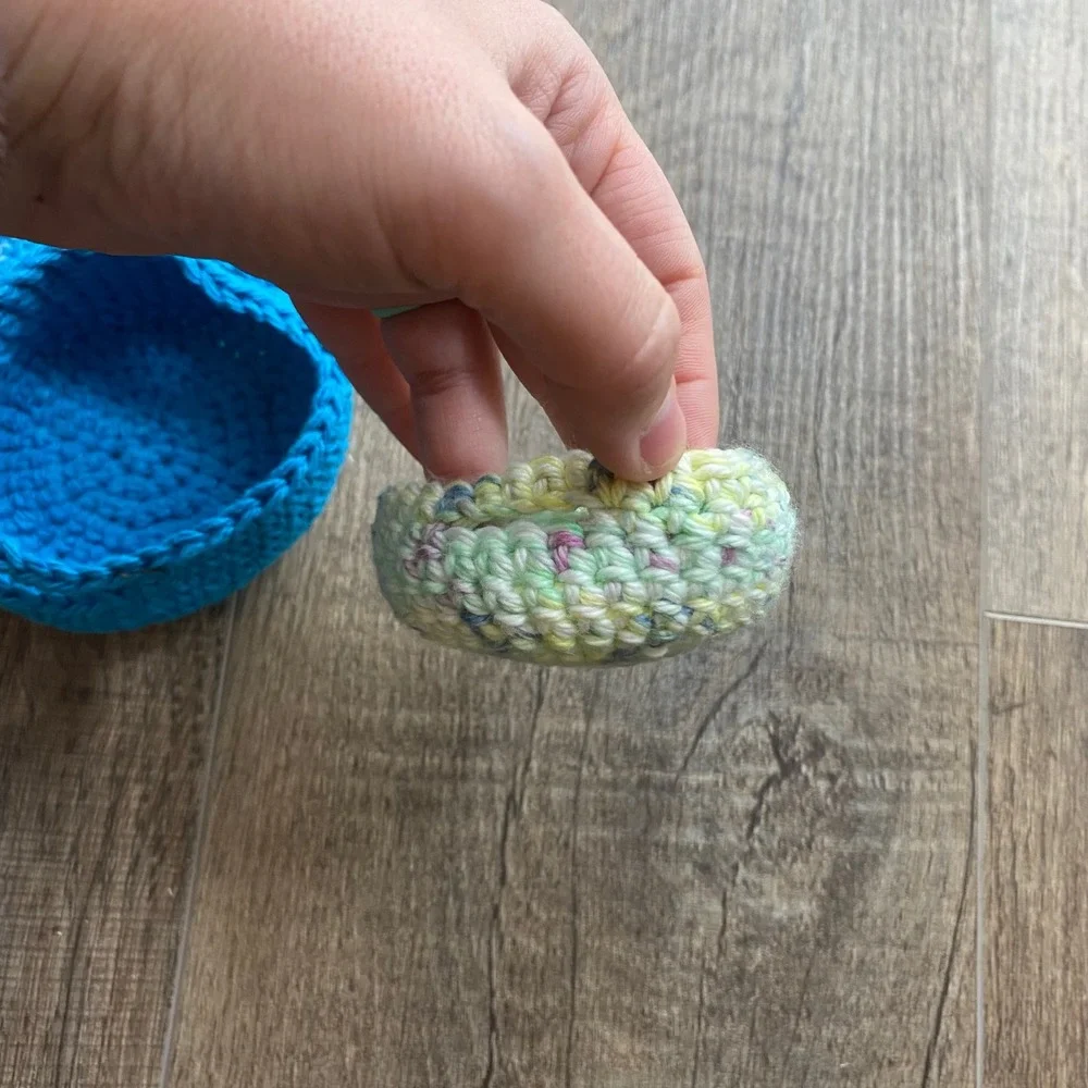Handmade crochet nesting